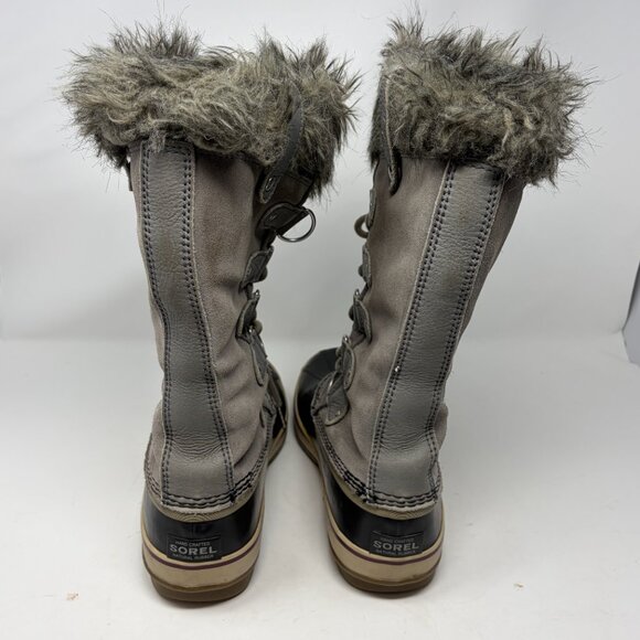 Sorel Joan of Arctic tall boots grey 11 women suede waterproof faux fur - Picture 7 of 14